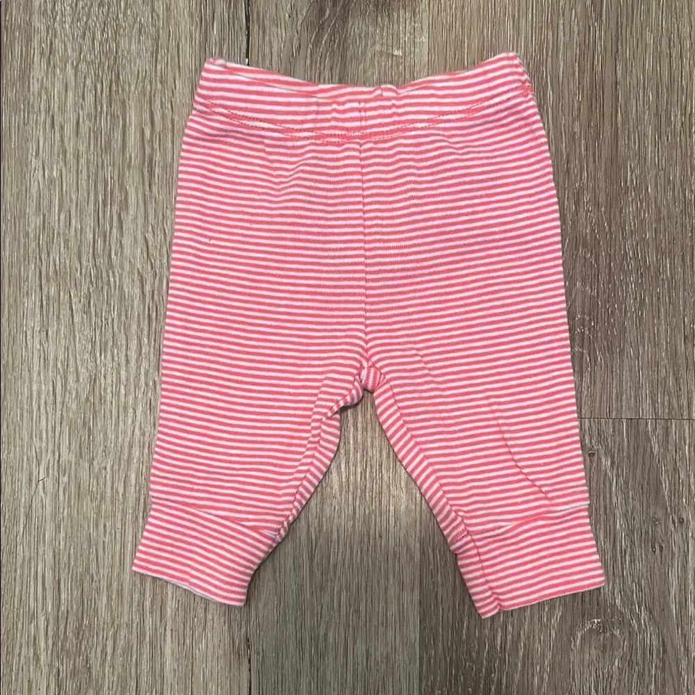 Carter's Pink Striped Leggings with Ladybug